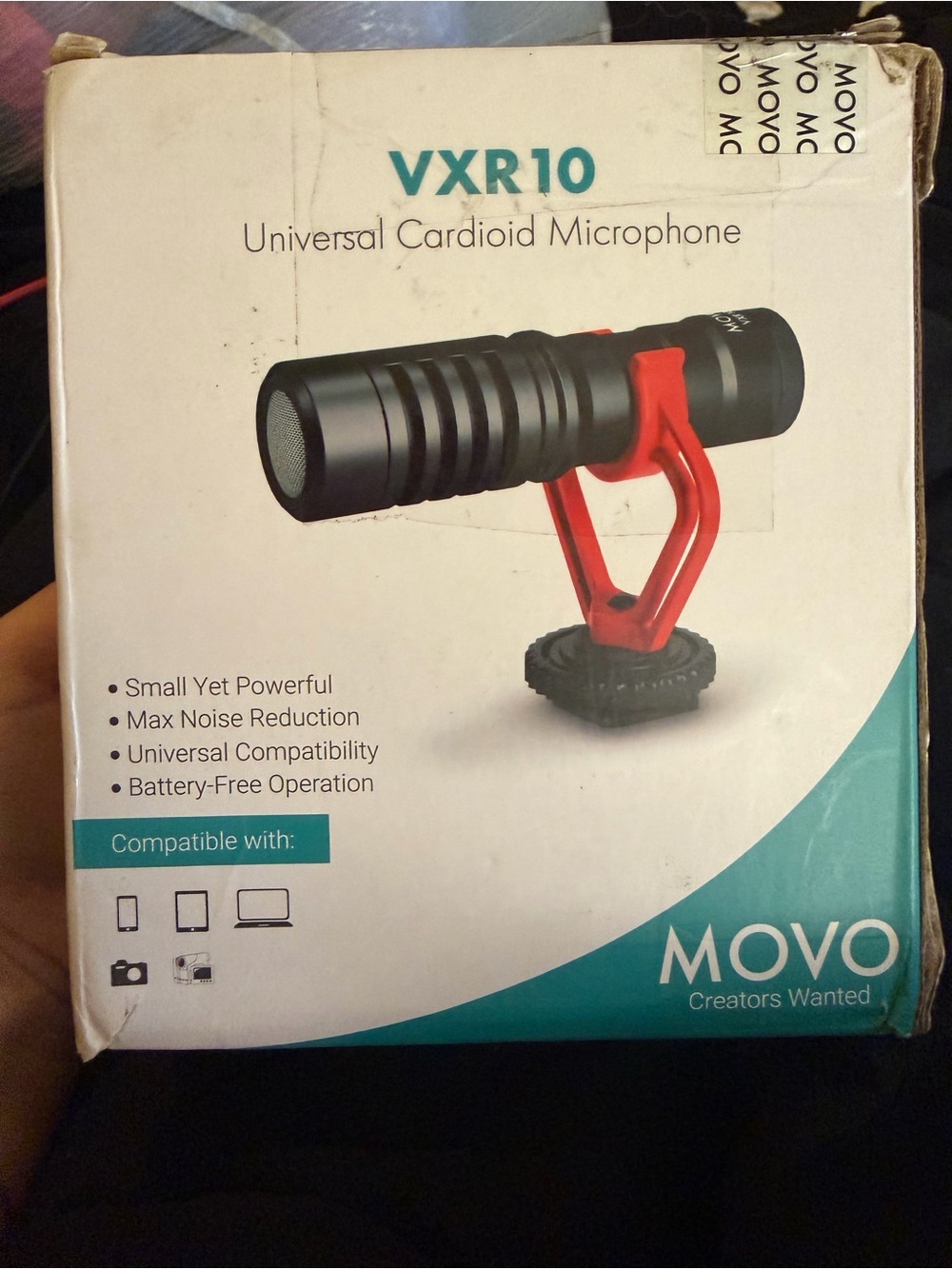 Movo VXR10 Universal Shotgun Mic for cameras & phones- vlogging & video